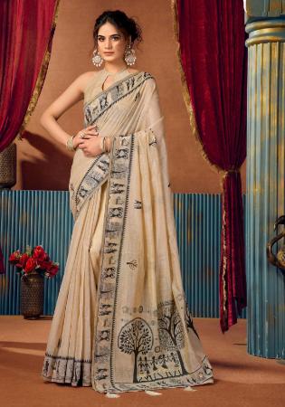 Picture of Graceful Cotton Tan Saree