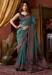 Picture of Radiant Crepe & Silk Dark Olive Green Saree