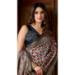 Picture of Ideal Crepe & Silk Dark Slate Grey Saree