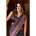 Picture of Ravishing Crepe & Silk Black Saree