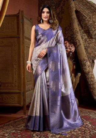 Picture of Taking Silk Dark Slate Blue Saree
