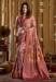 Picture of Beauteous Silk Dark Salmon Saree