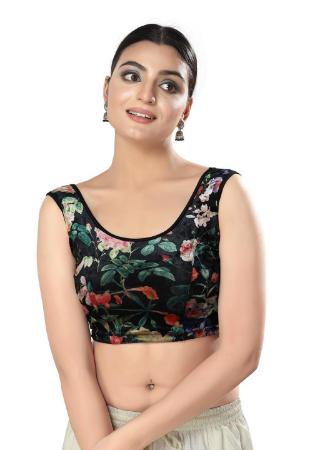 Picture of Enticing Chiffon Black Designer Blouse