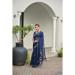 Picture of Excellent Silk Dark Slate Blue Saree