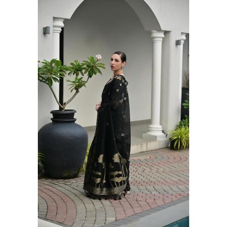 Picture of Radiant Silk Black Saree