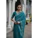 Picture of Nice Silk Teal Saree