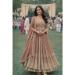 Picture of Chiffon Rosy Brown Straight Cut Salwar Kameez