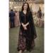 Picture of Shapely Chiffon Black Straight Cut Salwar Kameez