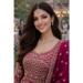 Picture of Chiffon Light Pink Straight Cut Salwar Kameez