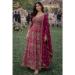 Picture of Chiffon Light Pink Straight Cut Salwar Kameez