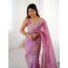 Picture of Magnificent Crepe Rosy Brown Saree