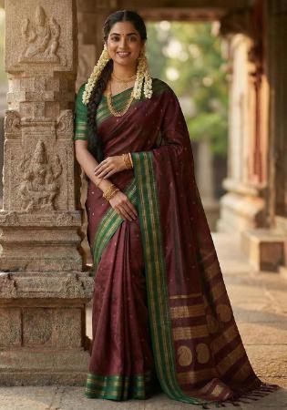 Picture of Admirable Silk Maroon Saree