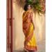 Picture of Resplendent Silk Golden Rod Saree