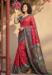 Picture of Beautiful Silk Fire Brick Saree