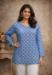Picture of Grand Rayon Dark Slate Blue Kurtis & Tunic
