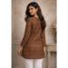 Picture of Exquisite Rayon Saddle Brown Kurtis & Tunic
