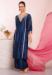 Picture of Stunning Silk Midnight Blue Readymade Salwar Kameez
