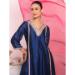 Picture of Stunning Silk Midnight Blue Readymade Salwar Kameez
