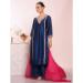 Picture of Stunning Silk Midnight Blue Readymade Salwar Kameez