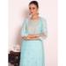Picture of Bewitching Silk Powder Blue Readymade Salwar Kameez