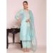 Picture of Bewitching Silk Powder Blue Readymade Salwar Kameez