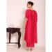 Picture of Pretty Silk Crimson Readymade Salwar Kameez