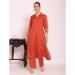 Picture of Good Looking Silk Fire Brick Readymade Salwar Kameez