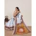 Picture of Fine Linen & Silk Azure Saree