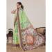 Picture of Alluring Linen & Silk Dark Sea Green Saree