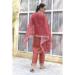 Picture of Ravishing Silk Indian Red Readymade Salwar Kameez