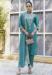 Picture of Beautiful Silk Dark Cyan Readymade Salwar Kameez