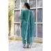 Picture of Beautiful Silk Dark Cyan Readymade Salwar Kameez