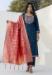 Picture of Beautiful Silk Navy Blue Readymade Salwar Kameez