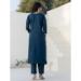 Picture of Beautiful Silk Navy Blue Readymade Salwar Kameez