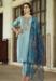 Picture of Lovely Silk Cadet Blue Readymade Salwar Kameez
