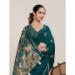 Picture of Comely Linen & Silk Dark Slate Grey Saree