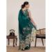 Picture of Comely Linen & Silk Dark Slate Grey Saree