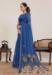 Picture of Fascinating Linen & Silk Dark Slate Blue Saree