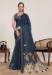 Picture of Charming Linen & Silk Dark Slate Grey Saree