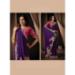 Picture of Enticing Silk & Organza Purple Saree