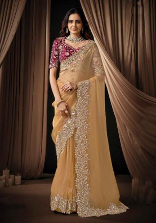 Picture of Statuesque Silk & Organza Sienna Saree