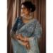 Picture of Well Formed Silk & Organza Slate Grey Saree