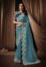 Picture of Gorgeous Silk & Organza Steel Blue Saree