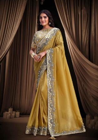 Picture of Pleasing Silk & Organza Peru Saree