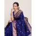 Picture of Statuesque Silk Dark Slate Blue Saree