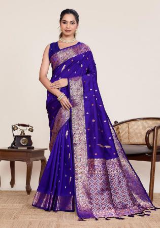 Picture of Charming Silk Purple Saree