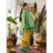 Picture of Pretty Silk Golden Rod Saree