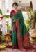 Picture of Elegant Silk Forest Green Saree