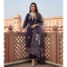 Picture of Chiffon Dark Slate Grey Readymade Salwar Kameez