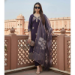 Picture of Chiffon Dark Slate Grey Readymade Salwar Kameez